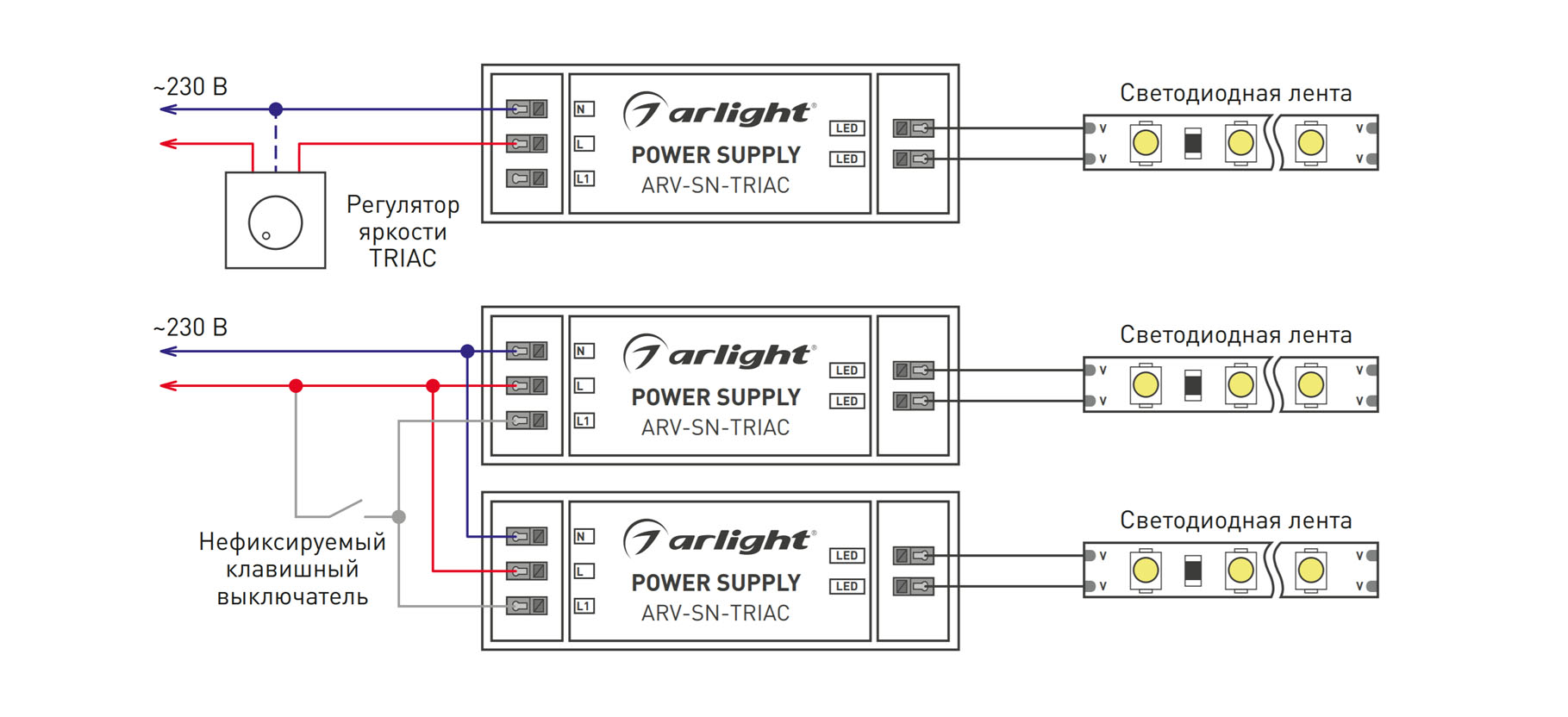 Регулятор яркости Triac